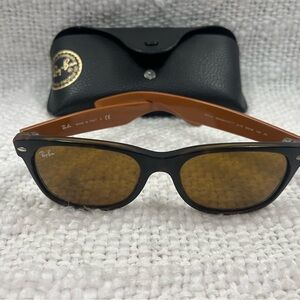 Ray-Ban Black Frame with Brown Lenses Sunglasses✨UNISEX